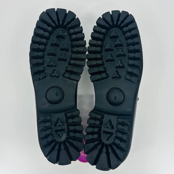 Intentionally Blank Women's HK-2 Croc Embossed Horsebit Lug Sole Loafers Size 9 - Picture 10 of 11